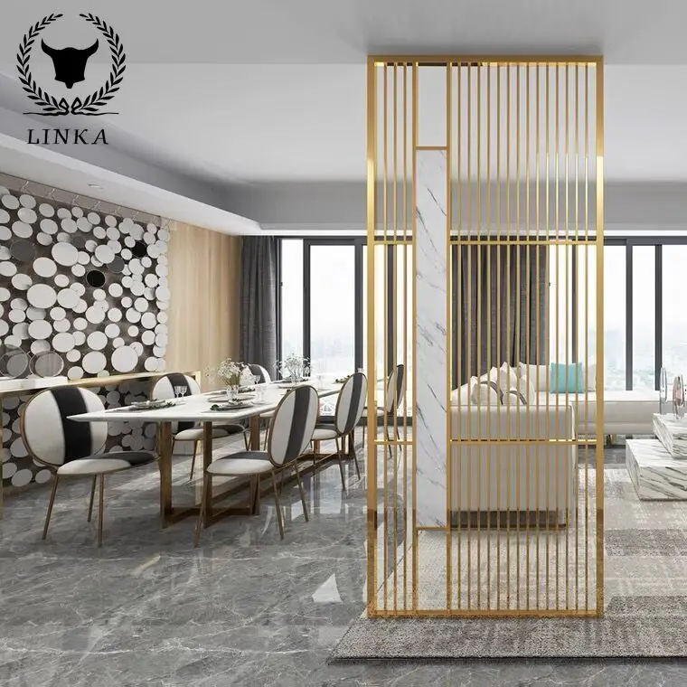 

Светильник роскошный экран из нержавеющей стали, мраморная отделка, украшение для гостиной и столовой SUS 304