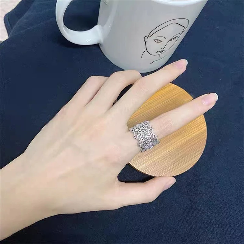Новинка из Южной Кореи кольцо с ажурным кружевом Dongdaemun элегантное