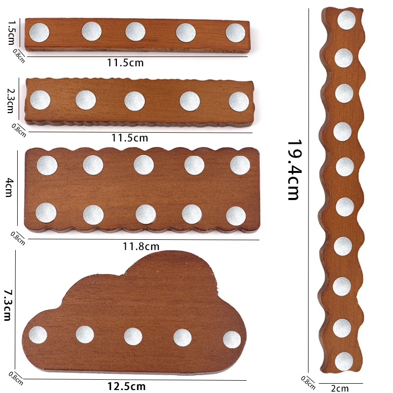 Магнитный держатель для ногтей из цельного дерева подставка практики основание