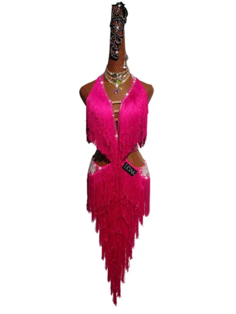 Женское платье для выступлений латиноамериканских танцев