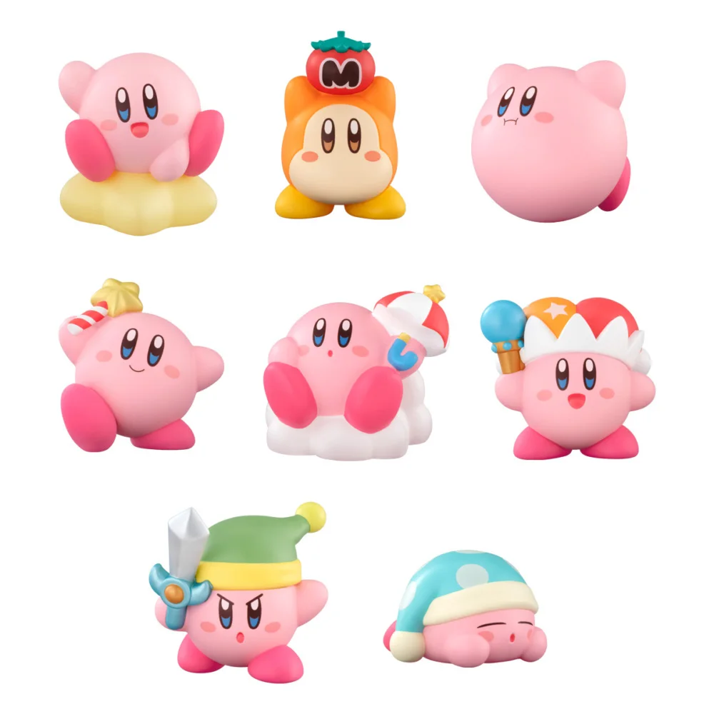 8 шт./компл. Мультяшные фигурки Kirby Forgotten Land Friends из аниме куклы игрушки коллекция