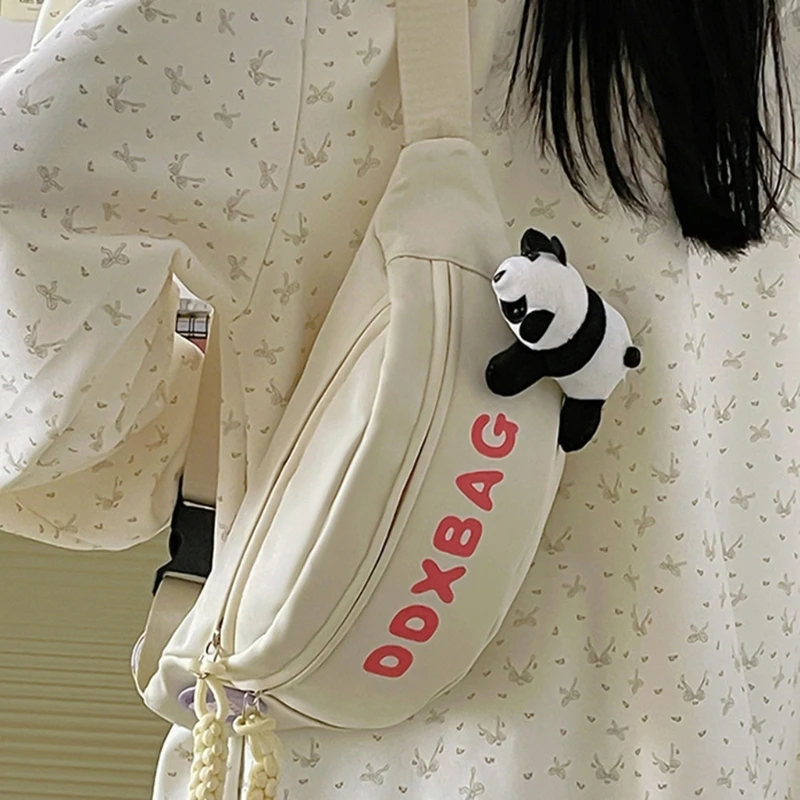 Сумка через плечо в японском стиле милая нагрудная сумка поясная с регулируемым