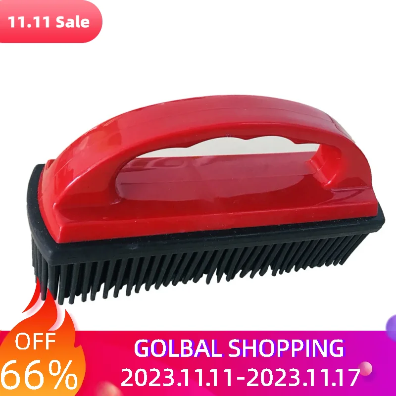 

Remover Dog Grooming Massage Comb Portable Bathing Shower Hair Shedding Spa Soft Silicone Trimming Pet Brush Cleaning Tool Cats