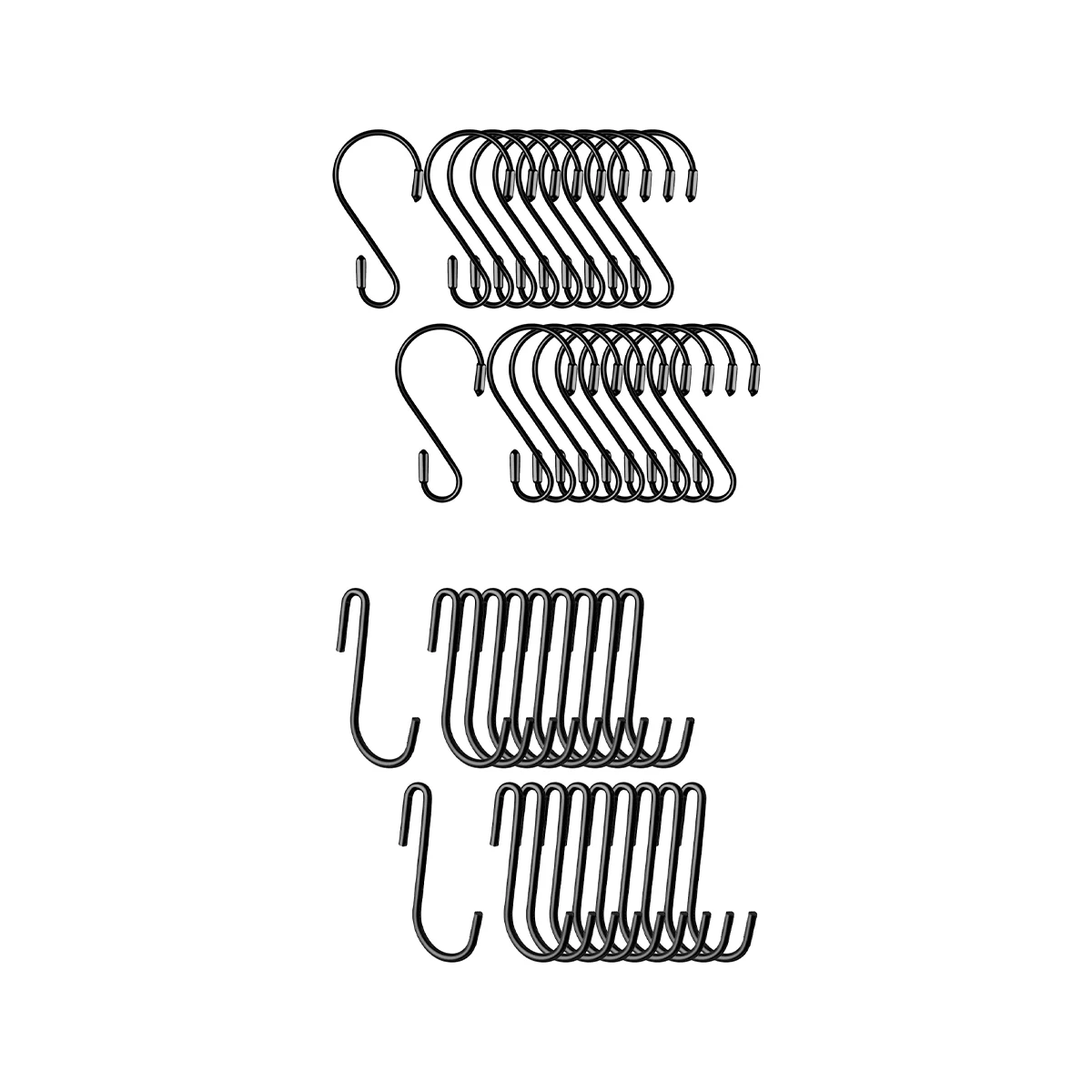 

20 Pack S Hooks for Hanging Metal S Shaped Hook Heavy Duty Hanging Hooks for Hanging Plants Kitchenware Pots Pans Cups Clothes