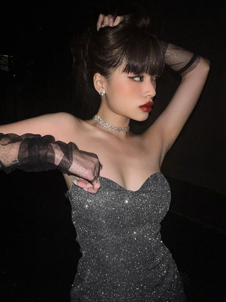 Рисунок 3 - Новая сексуальная блестящая одежда Y2K без рукавов