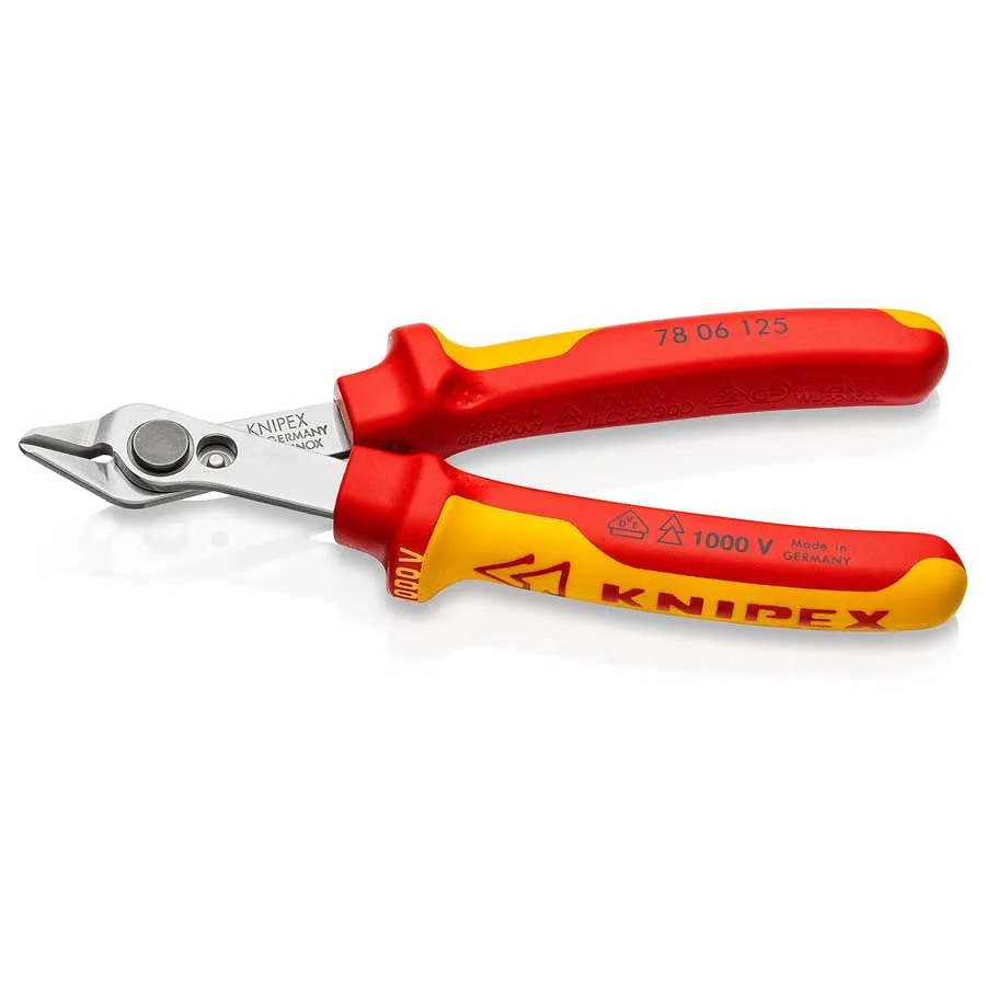 KNIPEX Изолированные электронные супер ножи 1000 В VDE 125 мм Плоскогубцы для электрика 78 06 125 VDE (art.: 3920cfa1797bc) - 3920cfa1797bc