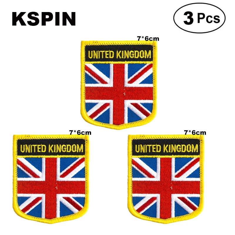 

United Kingdom Shiled Shape flag patches national flag patches for Cothing DIY Decoration