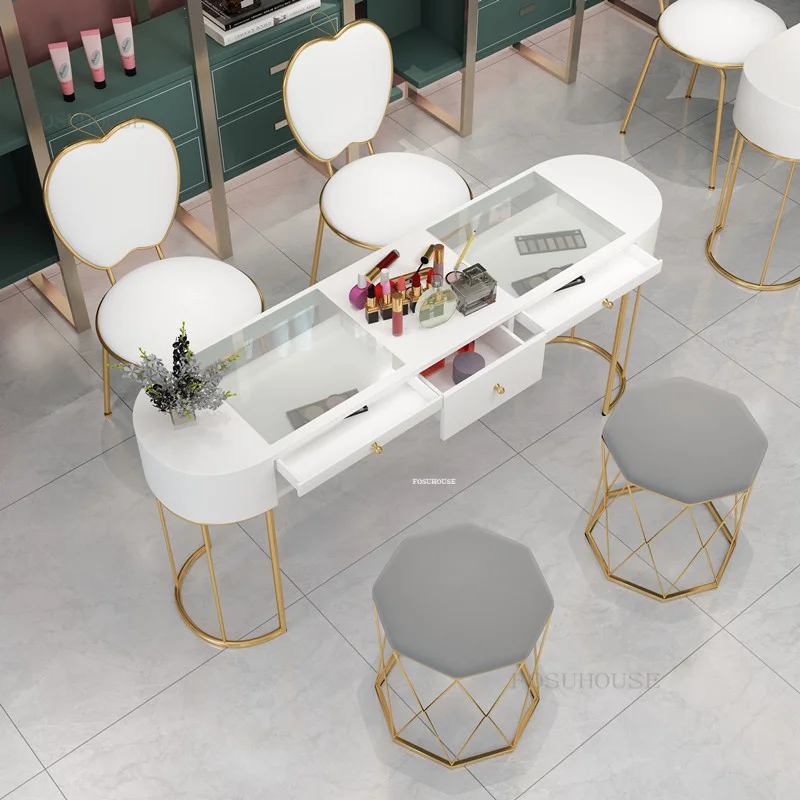 

Скандинавский Маникюрный Стол, маникюрный столик одинарный и двойной, современный минималистичный дизайнерский стул