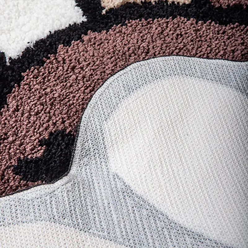 Тафтинговый ковер с подсолнухом Эстетический противоскользящий для ванной