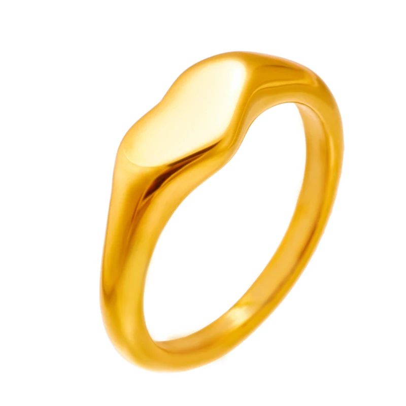 Модное женское простое геометрическое Кольцо Love Tail Ring из нержавеющей стали с