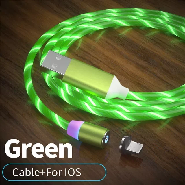 

3 In1 Luminous Lighting Charging Mobile USB Type C LED Micro USB C Wires