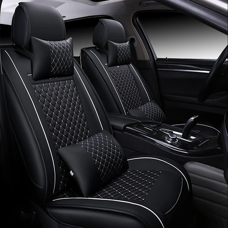 PU Leather 5 Seat Car Seat Cover for HYUNDAI Tucson Santa FE i30 Veloster Genesis venue Terracan Ioniq Accent Car Accessories