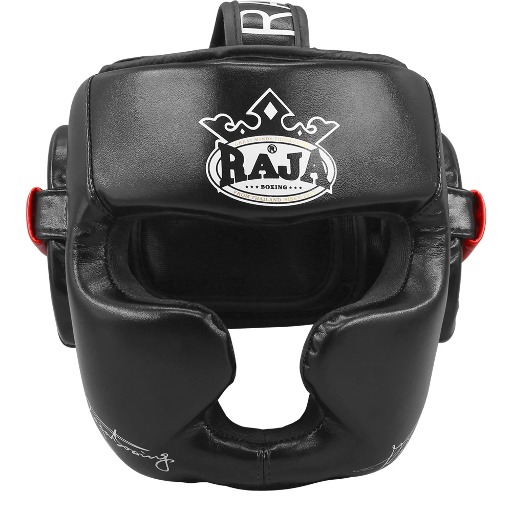 Raja Boxing Helmet Adult Children High Quality Taekwondo Sanda Muay Thai Helmet Thickening Training Headgear Fighting