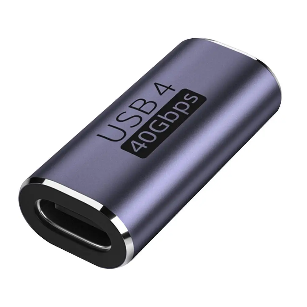 

Type-c 4.0 Adapter C Female To C Female Converter 40gbps PD100W Fast Charging Connector For Thunderbolt 4 Notebook Mobile Phone