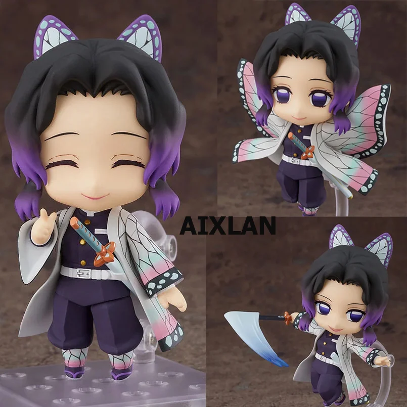 

10cm Demon Slayer #1655 Kochou Shinobu Figure 1408 Giyu Tomioka Kimetsu No Yaiba Action Figure 1541 Kyojuro Rengoku Figurine Toy