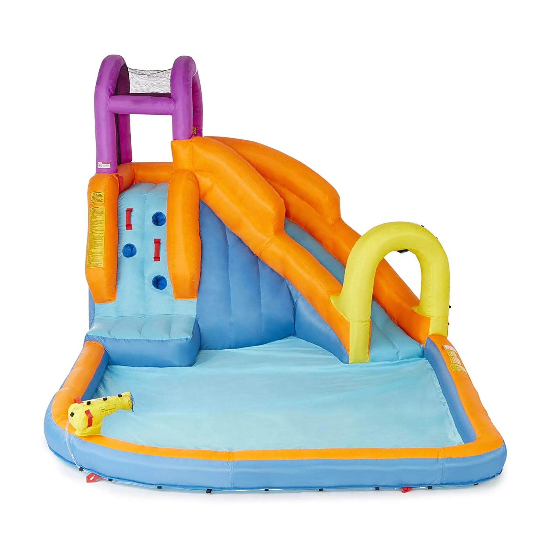 

Customized swimming trampoline pool outdoor inflatable children's water park with SLIDER