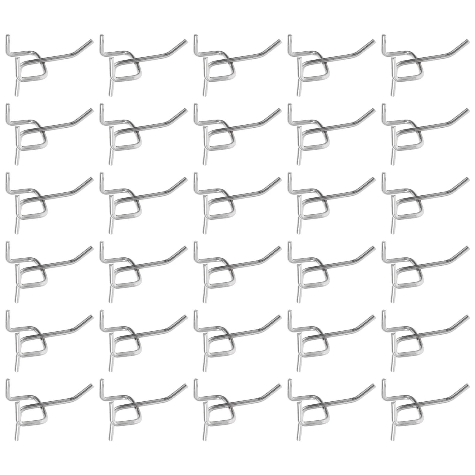 

50 Pcs Iron Pegboard Hooks Shelf Hooks Board Hooks Garage Utility Hooks