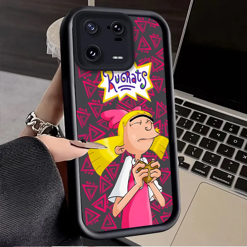 Чехол R-Rugrats для Xiaomi Mi 14 13 13T 12 12T 11 11T Pro Lite 12X 12S POCO F6 F5 X5 X3 NFC Liquid Soft Silicone Back Cover Funda