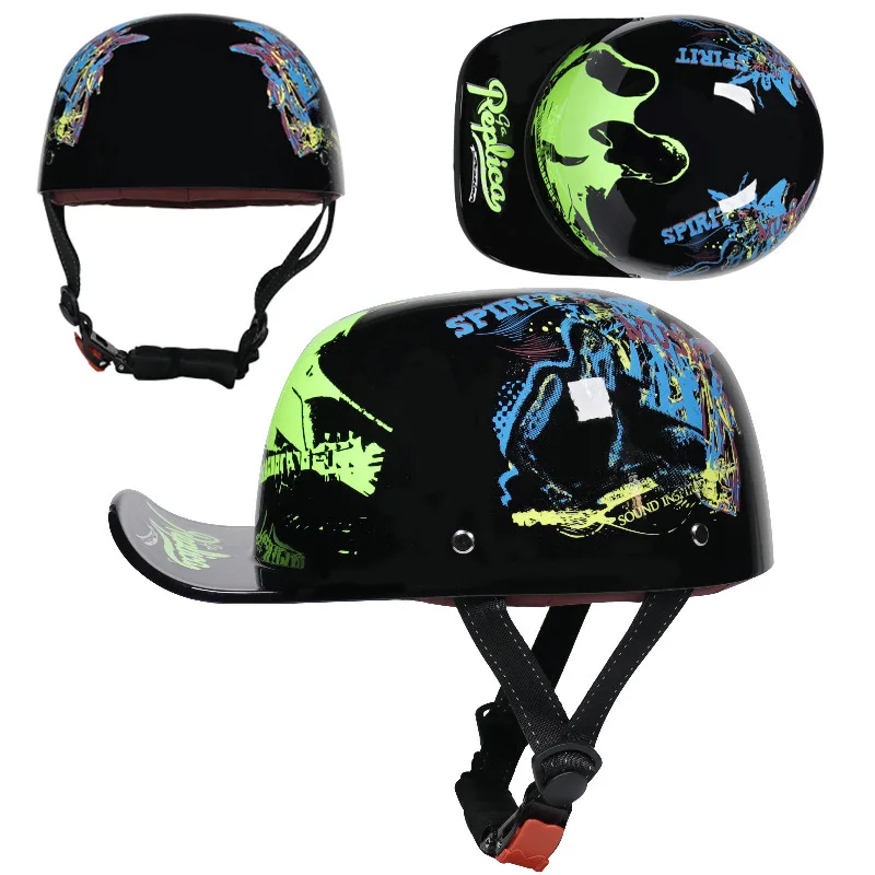 

Мотошлем Casco, винтажный шлем на половину лица, немецкий Ретро Скутер, мотоцикл, туристический велосипед, аксессуары высокого качества, 2022