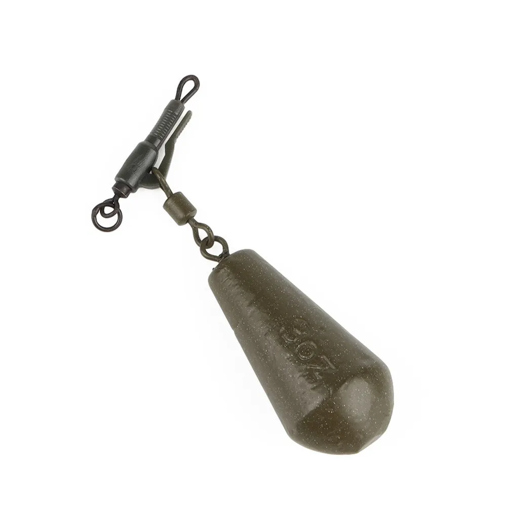 

5Pcs/pack Lead Clip Accessories Carp Cone Fishing Tackle High Carbon Steel+Rubber Tail Rubbers Portable Pratical