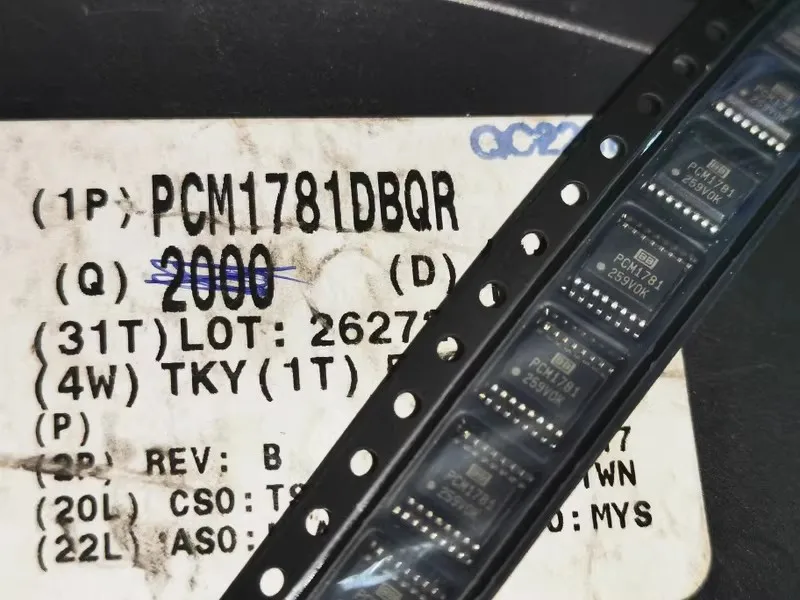 5 шт. PCM1781DBQ PCM1781DBQR SSOP-16 100% Новый оригинальный запас