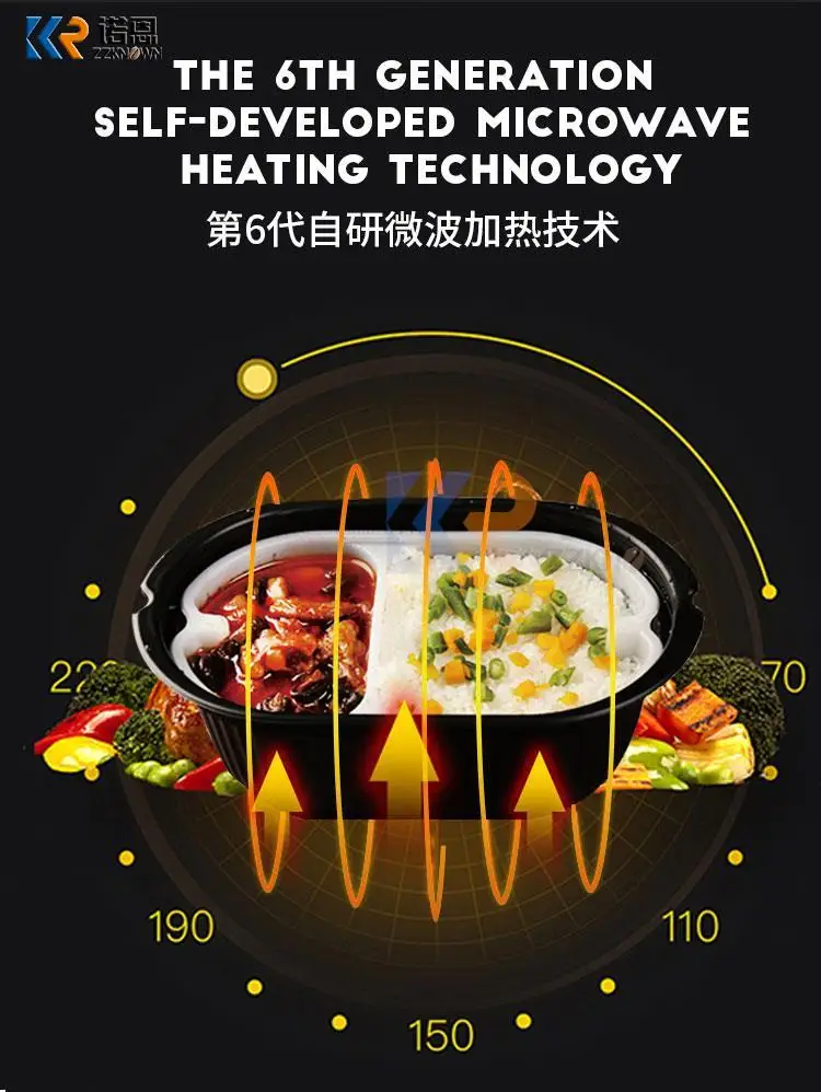 -18 C градус Замороженные продукты Микроволновые печи Быстрый нагрев Торговые