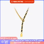 Женское кожаное ожерелье с бусинами ENFASHION, колье золотого цвета из нержавеющей стали, модель 2021 P213220