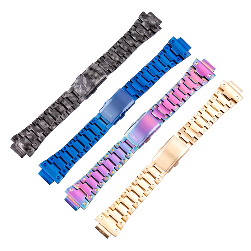 Watch accessories for Casio GA-2100 2110 strap steel belt metal case for AP farm oak modification accessories