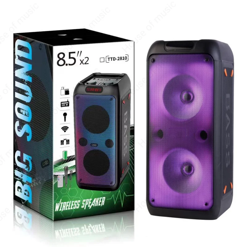 

Портативная беспроводная Bluetooth-колонка с микрофоном, 8,5 дюйма