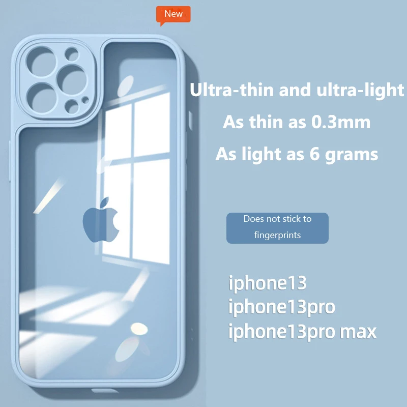

6G Ultra Light Transparent Shockproof Silicone Phone Case For iPhone 13 12 11 Pro XR X XS Max Mini Soft Thin Bumper Clear Cover