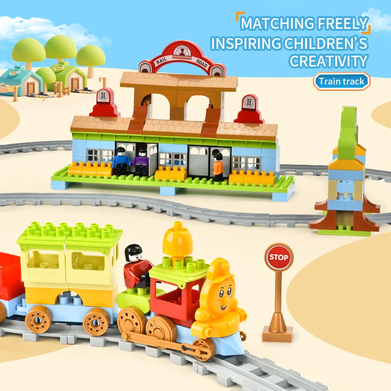 Большой блок-строительный набор — городское колесо обозрения и парк слайдов