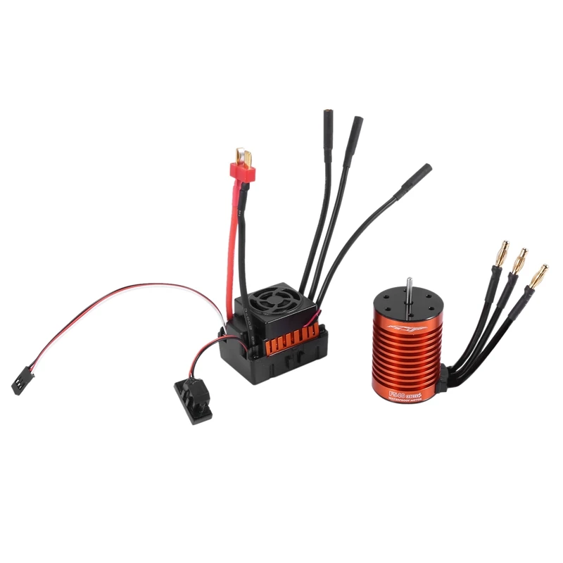 

Waterproof F540 4370KV Brushless Motor with 60A ESC Combo Set for 1/10 RC Car Truck RC Toys Parts