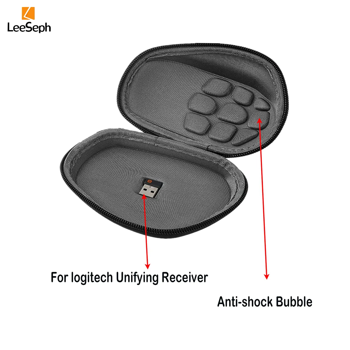 Жесткая дорожная мышь Leeseph для Logitech MX Master3/3S беспроводная портативная Защитная