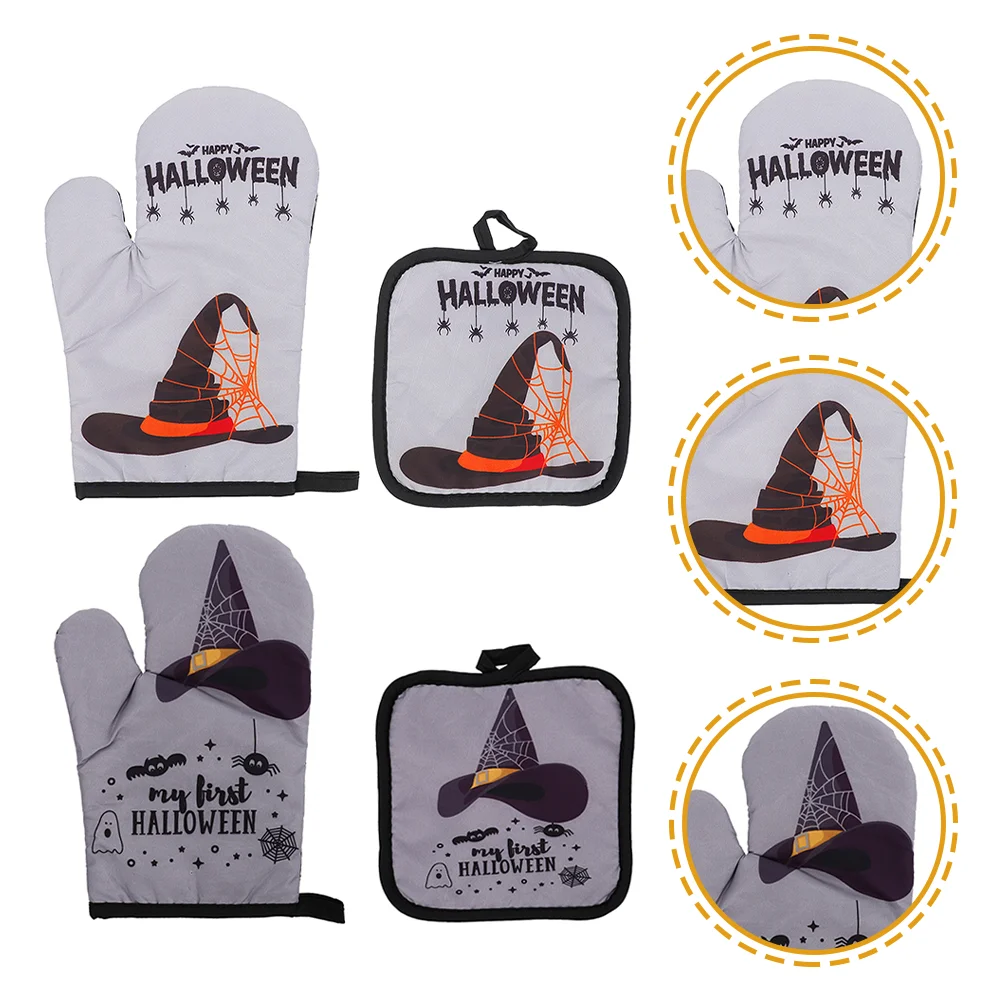 

Oven Gloves Mitten Glove Kitchen Mitts Hot Pad Mat Mitt Grill Cooking Holder Pot Baking Mittens Bread Cushion Pie Coffee Finger