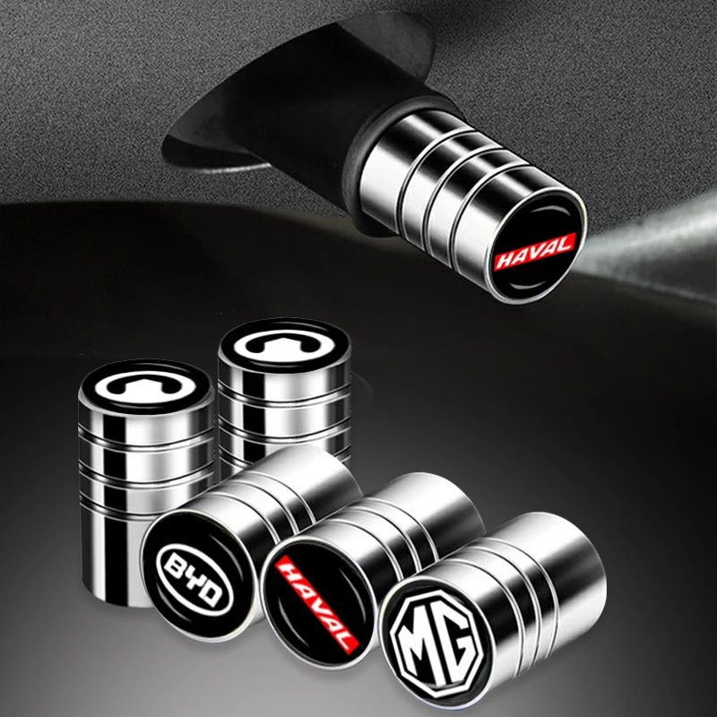 

4Pcs Car Logo Upgrade Wheel Tire Metal Valve Cap For Hyundai Accessories IONIQ Tucson i30 i40 Fe CM DM Elantra Sonata RB LC Kona