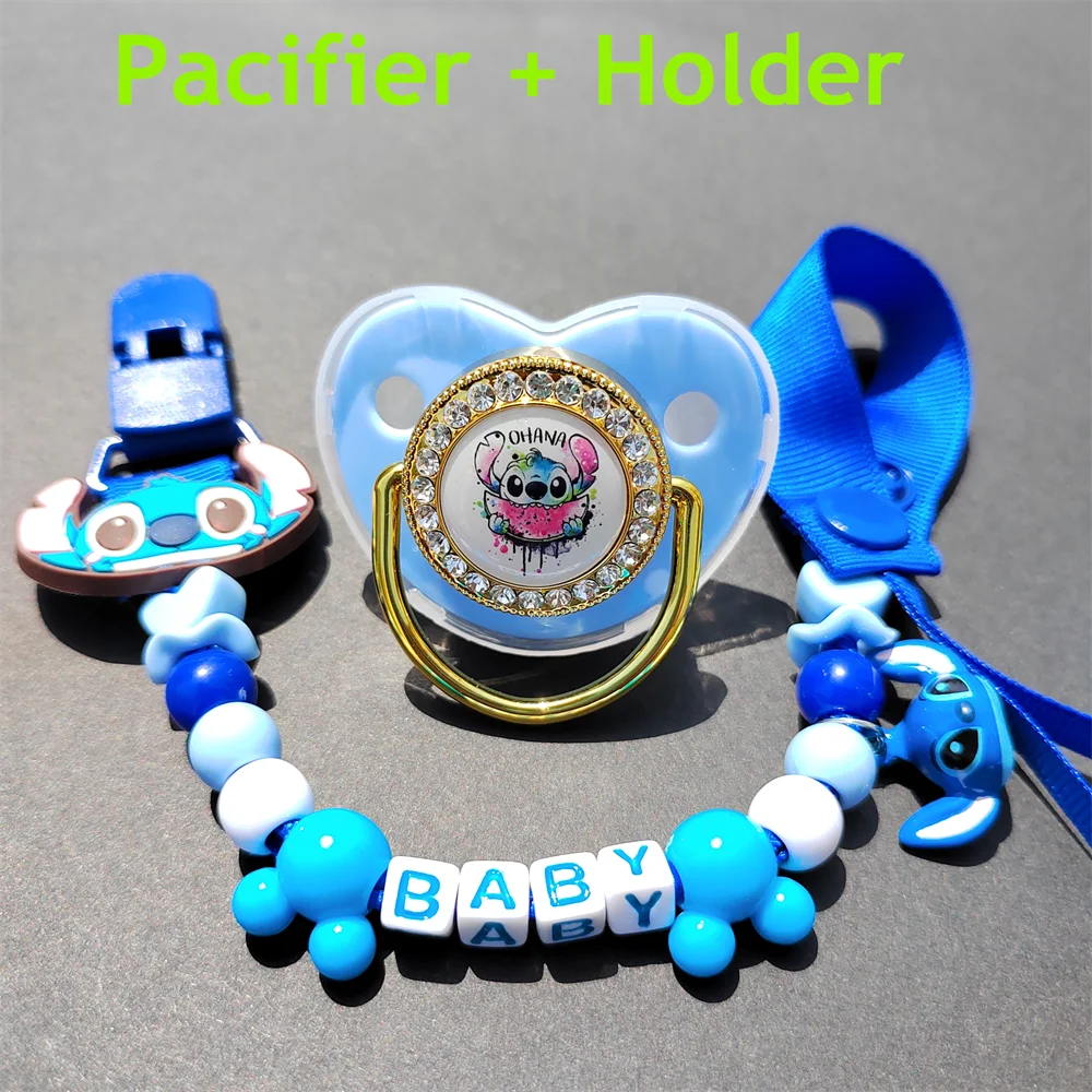 

[1 Set ] New Stitch Beads Pacifier Clip Teethers for Babies and Baby Pacifier Newborn Baby Sucking Dummy Soother Attache Tetine
