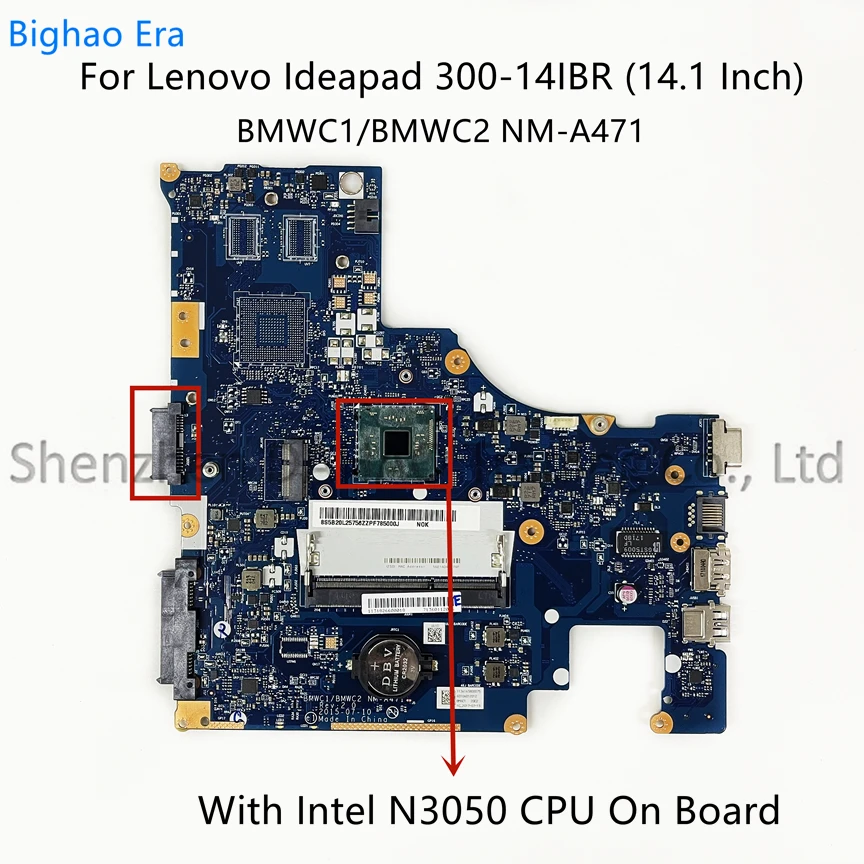 Материнская плата для Lenovo Ideapad 300-14IBR Lapptop, системная плата с процессором Intel N3050 N3150 Fru:5B20K14034 100% полностью протестирована