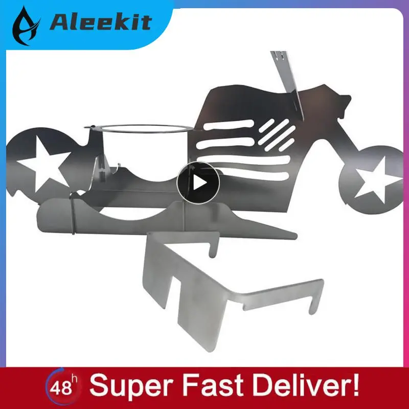 

BBQ Chicken Stand Beer Funny American Motorcycle Stainless Steel Rack Tools Funny Roast Chicken Rack Grilling Roast Rack