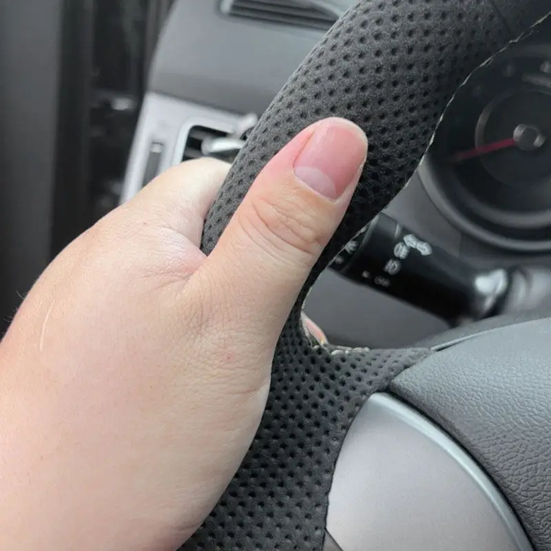 Замшевый кожаный чехол на руль автомобиля для Mercedes Benz C-Class W203 2001 2002 2003 2004 2005 2006 2007