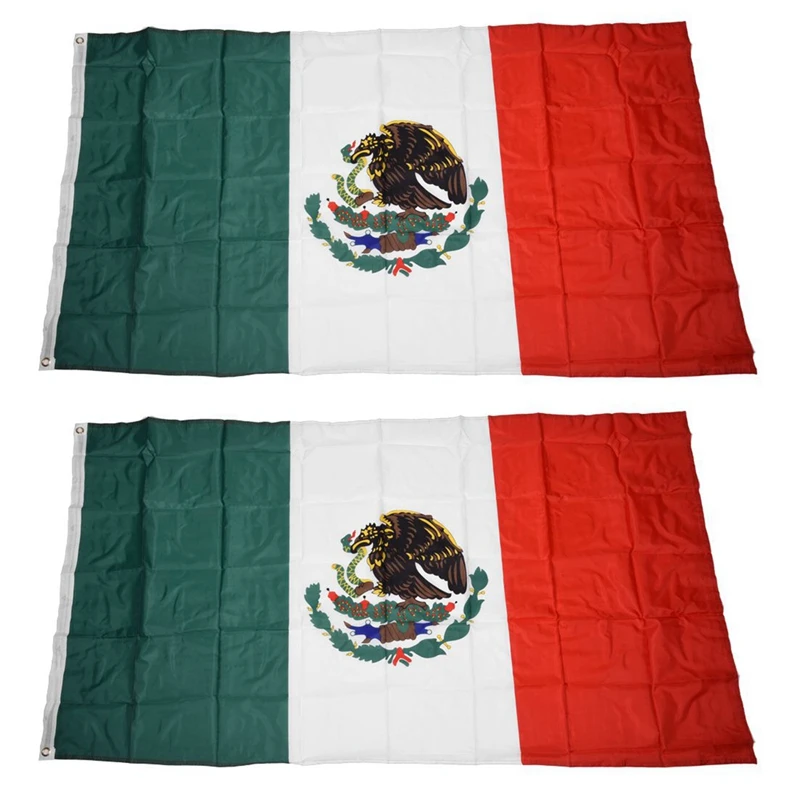 

Новый флаг Мексики 2 шт. 5 футов X 3 фута
