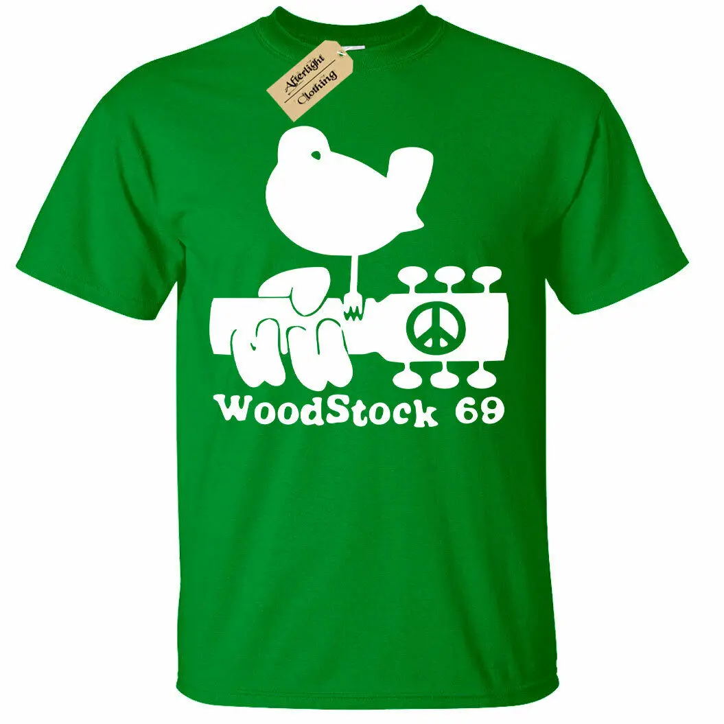 

Woodstock T-Shirt Mens gift Present peace and music festival