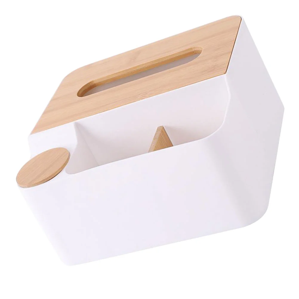 

1Pc Wood Tissue Box Cover Tissue Box Remote Organizer Facial Tissue Dispenser Tissue Paper Holder Wooden Tissue Case
