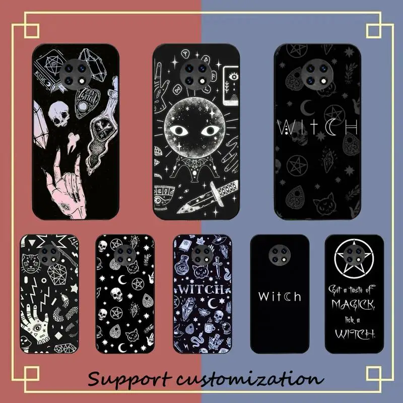 

MAGIC Witchcraft Witch Witchy Phone Case For Xiaomi Redmi Note 8A 7 5 Note 8pro 8T 9Pro TPU Coque for note 6pro