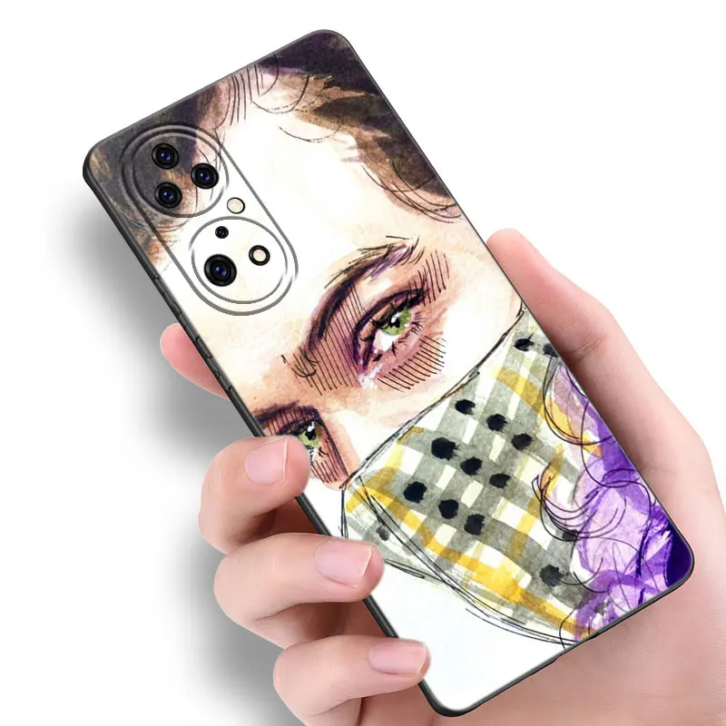 Черный чехол для телефона O-one Directions Huawei P20 P30 P40 Lite P60 Art Pura 70 Ultra P50 Pro P50E P Smart 2018 2019 2020