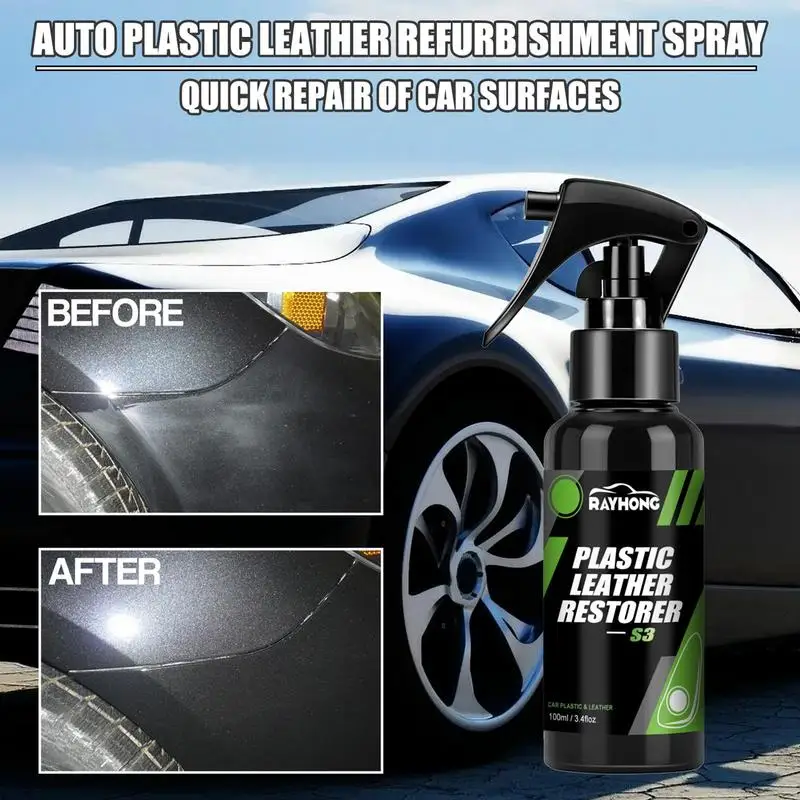 

Car Leather Restorer Spray Automobile Leather Cleaner Agent Automotive Leather Renovator Spray Auto Interior Detailing Supplies