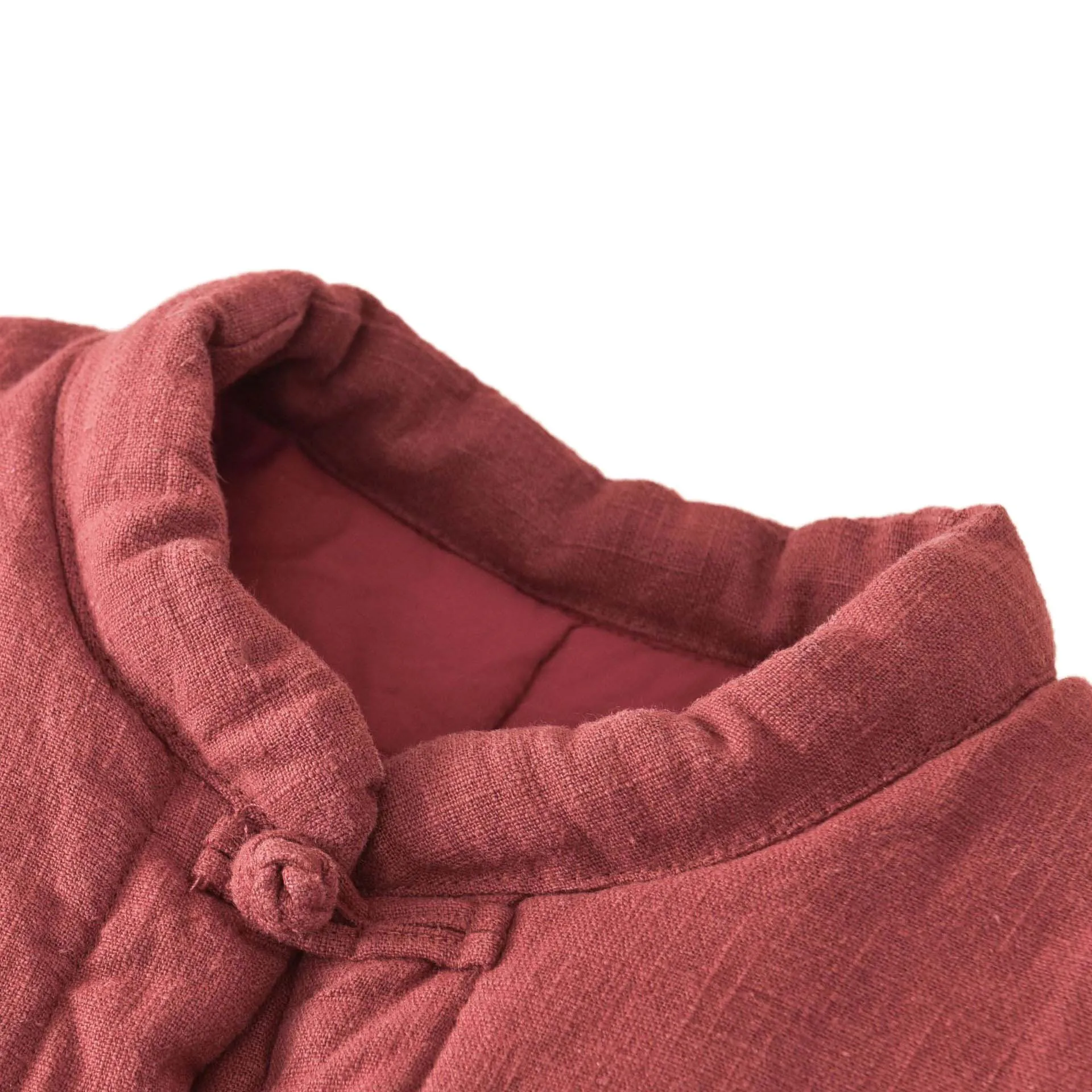 Зимняя стеганая куртка женская в китайском стиле мандарин Рами Тан костюм