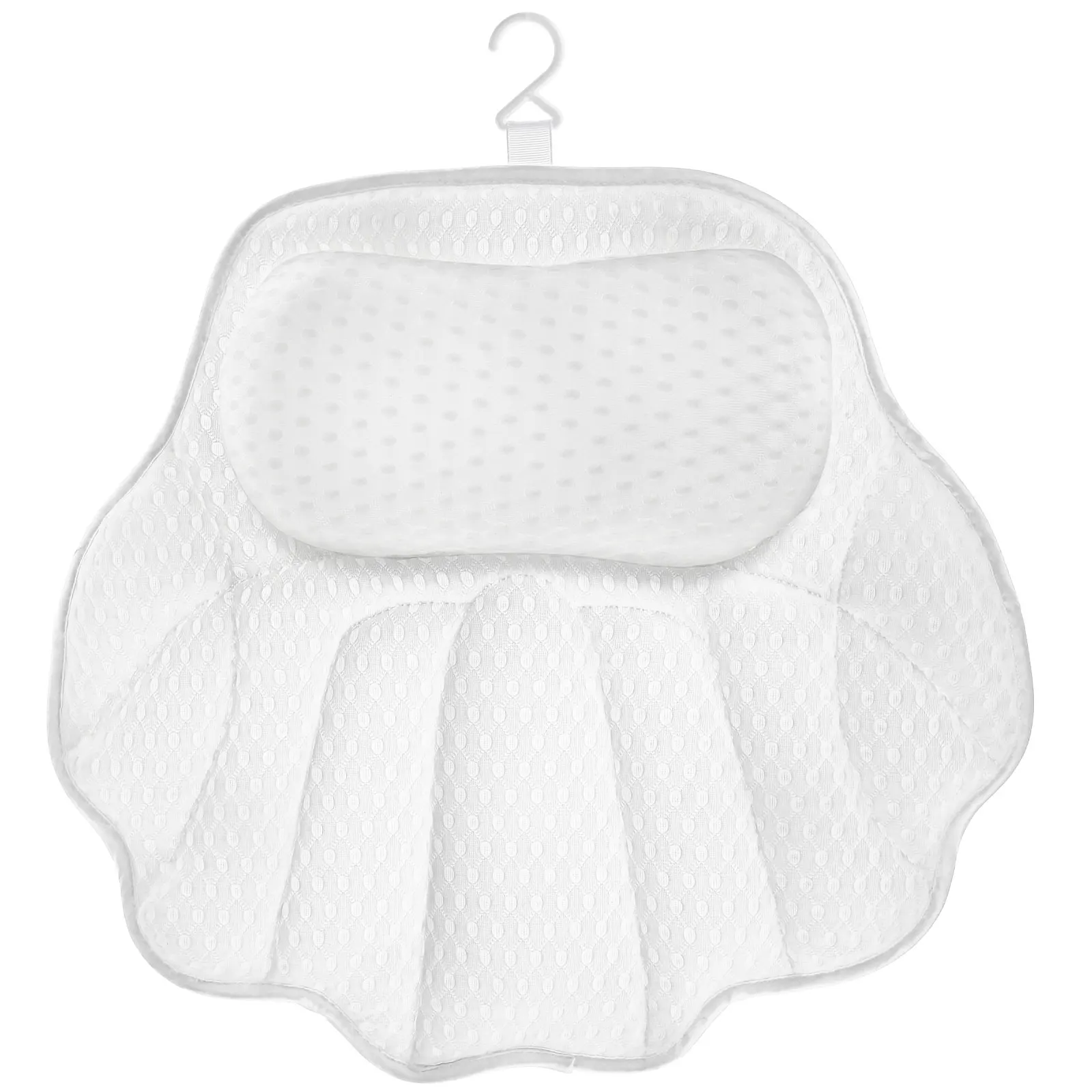 

Bath Pillow Breathable Bathtub Pillow with 6 Anti-Slip Suction Cups 4D Mesh Soft Spa Bath Tub Pillow with Neck and Back Support