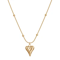 2022 new fashion women irregular heart pendant satellite chain necklace women sexy party heart pendant satellite chain necklace