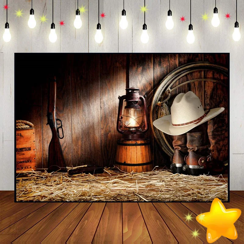 

Задний фон для фотосъемки в Западном ковбойском стиле с изображением Дикого Запада деревянного дома сарая дверь оригинальный фон для фотос...