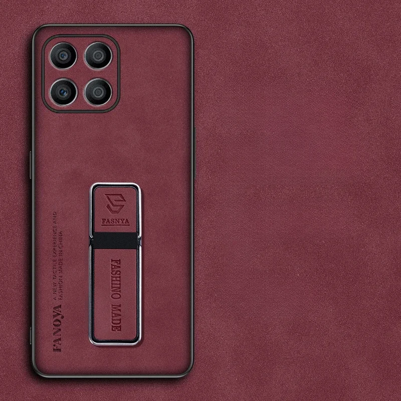 Для Honor 200 Smart 5G 200Pro Lite Skinsheep Leather Armor Case для X7C 4G X5B + X6B X8B Магнитный чехол-держатель